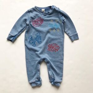 Tucker + Tate knit washed out jumpsuit VGUC 12 months